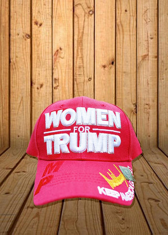 Women for Trump Signature Keep America Great Hat in RED