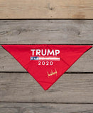 Trump 2020 Signature handkerchiefs are adorned with President Donald J. Trump's official signature. shown in red.