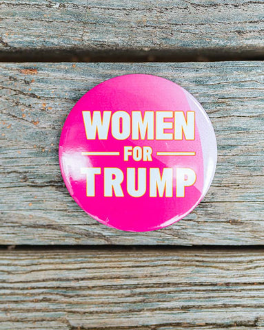 Wear this new Women for Trump pin as a patriotic supporter of our president!